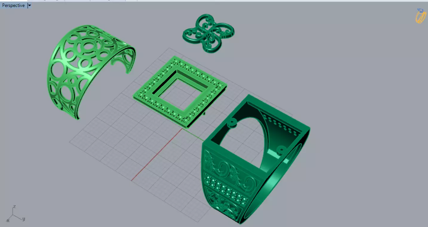 Men Signet Ring with Celtic Knot Motif model mr0323 3D print model_6