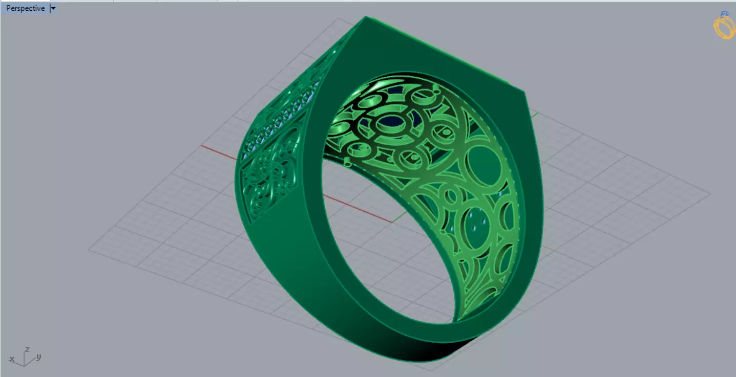 Men Signet Ring with Celtic Knot Motif model mr0323 3D print model_10