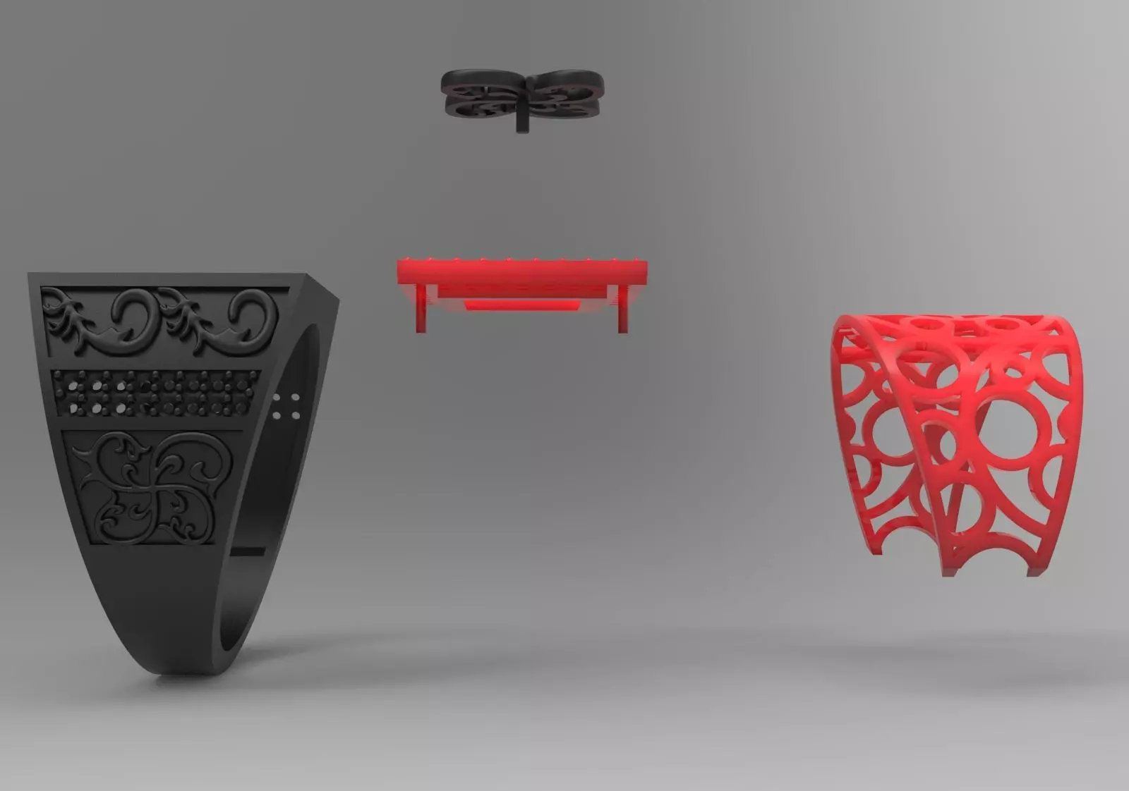 Men Signet Ring with Celtic Knot Motif model mr0323 3D print model_15