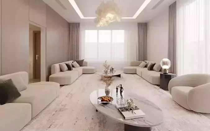 Modern Luxury Majlis Room Interior