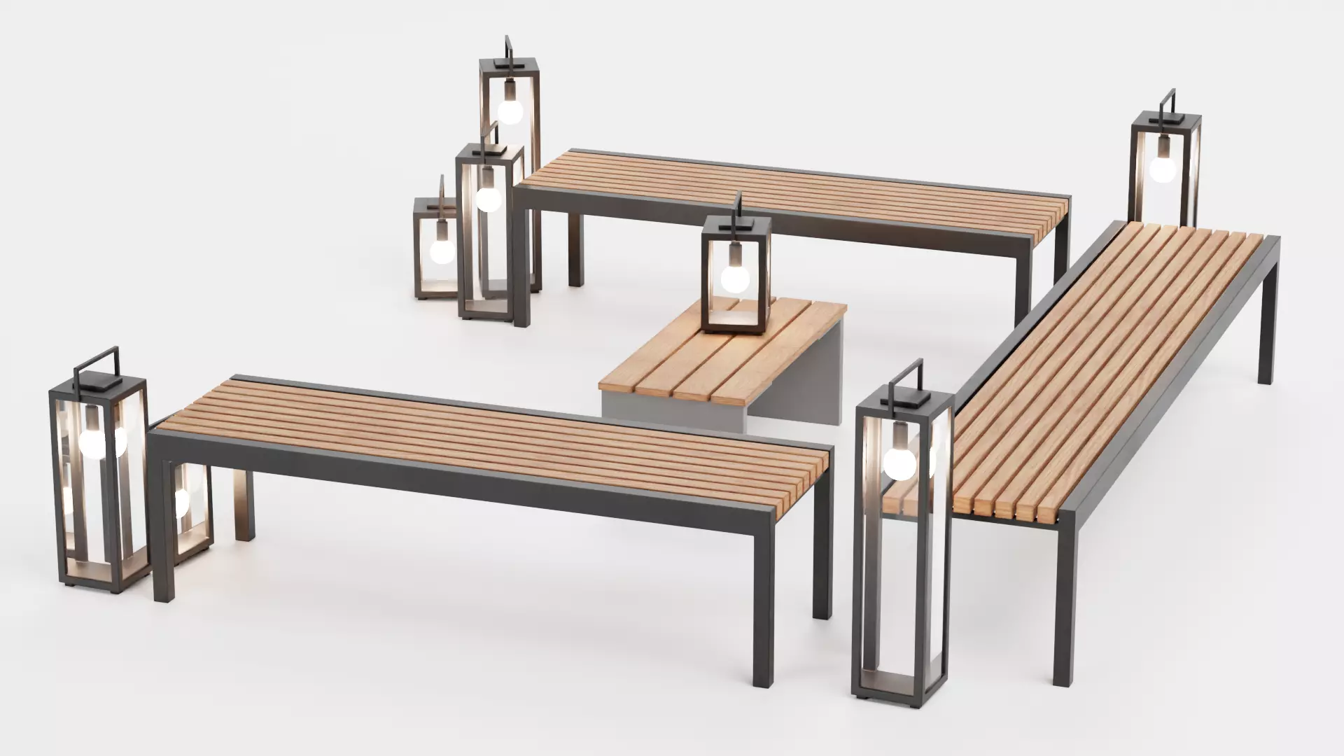 -Garden Setup V9- Low-poly 3D model_5