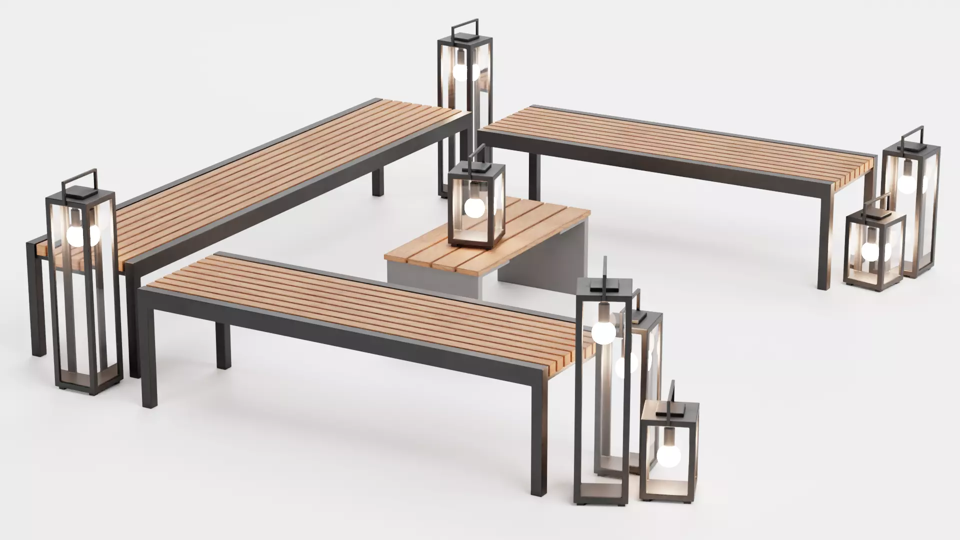 -Garden Setup V9- Low-poly 3D model_3