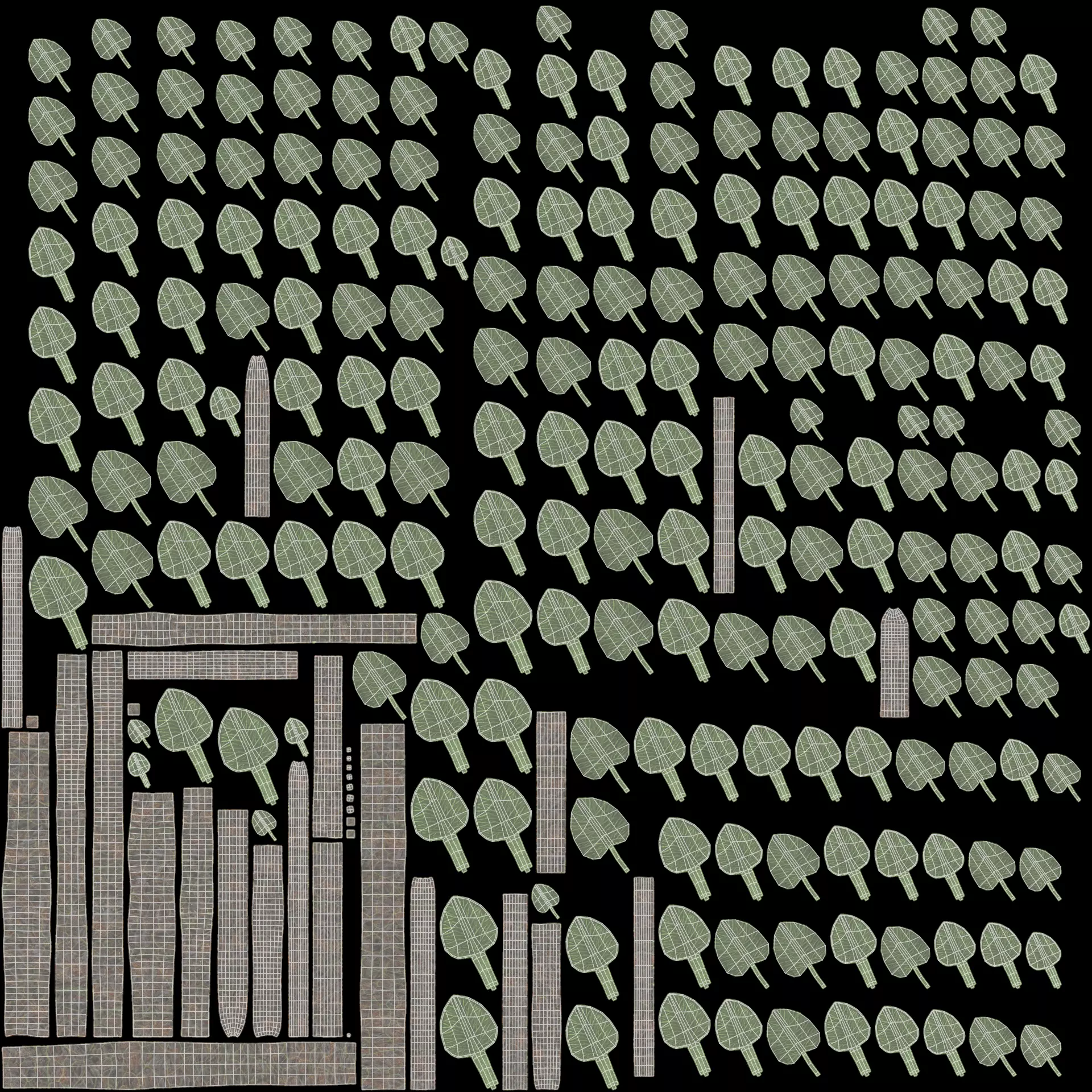 -Garden Setup V9- Low-poly 3D model_9