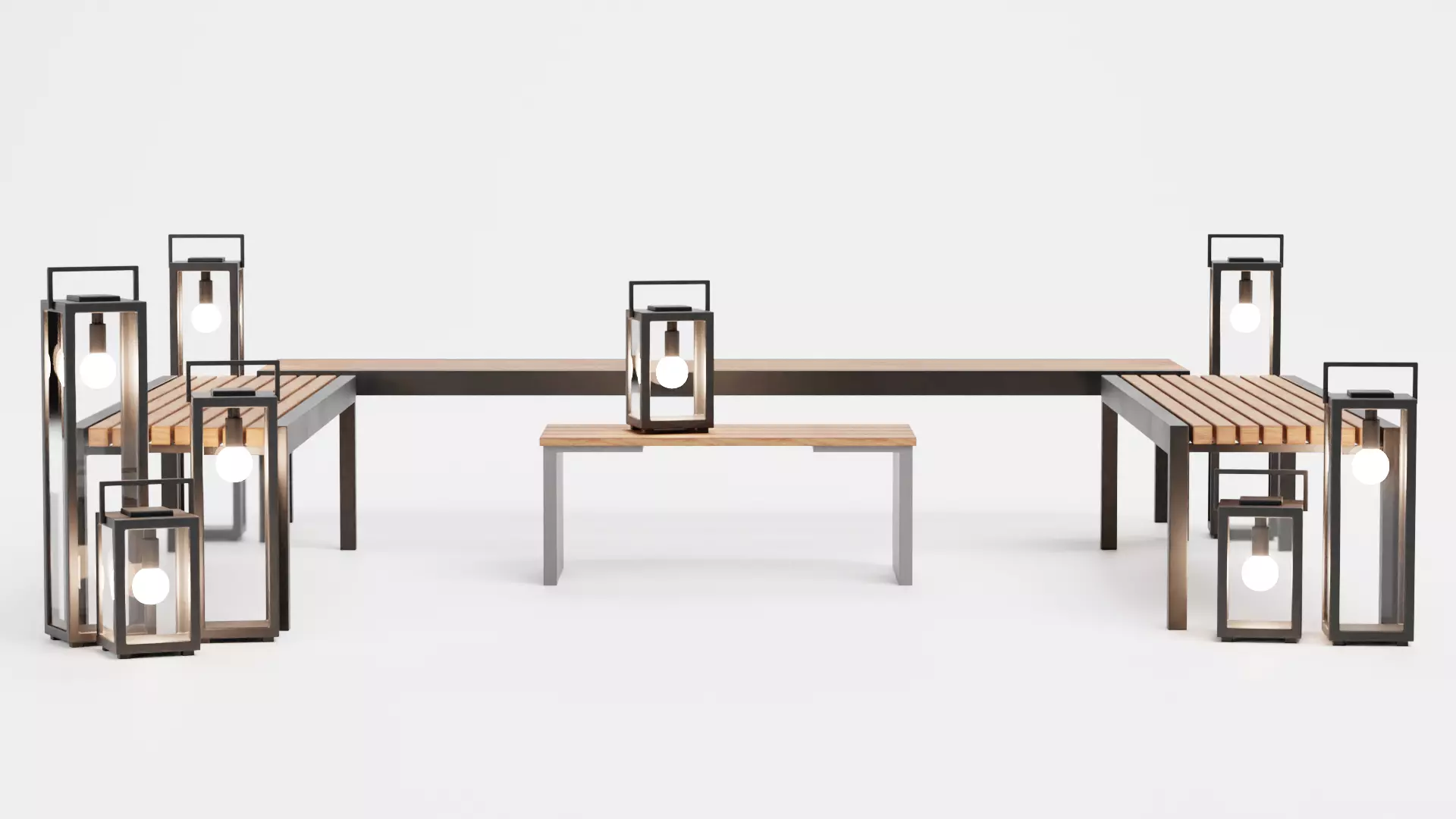 -Garden Setup V9- Low-poly 3D model_1