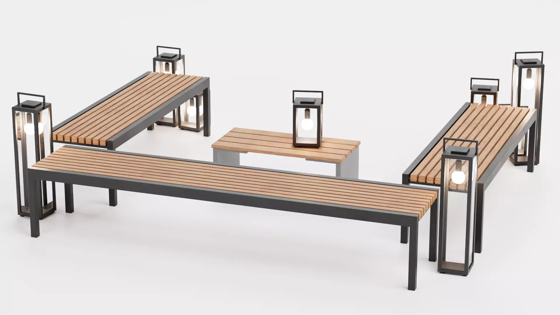 -Garden Setup V9- Low-poly 3D model_4