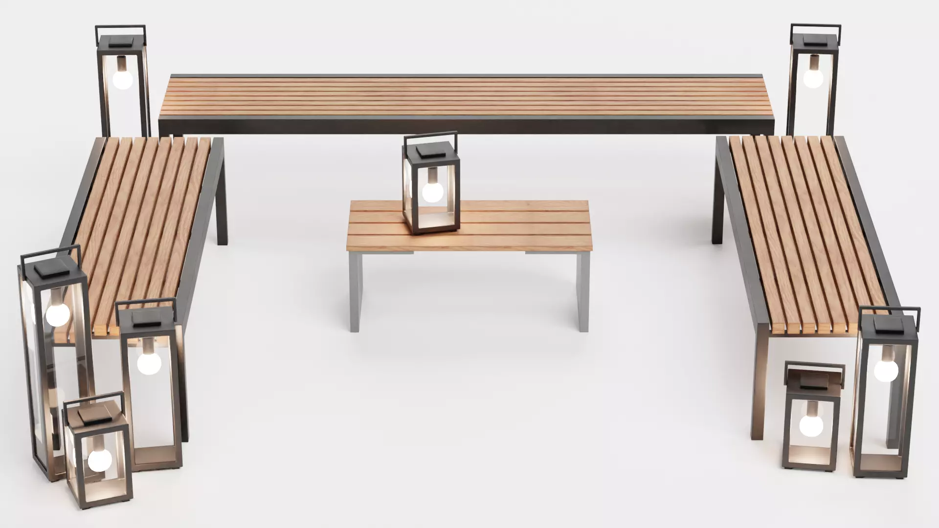 -Garden Setup V9- Low-poly 3D model_0