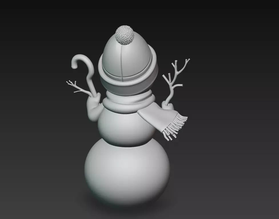 Cozy Snowman - Christmas Holiday 3D Model 3D print model_9
