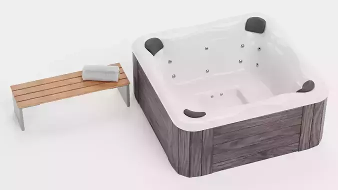 -Garden Setup V10- Low-poly 3D model