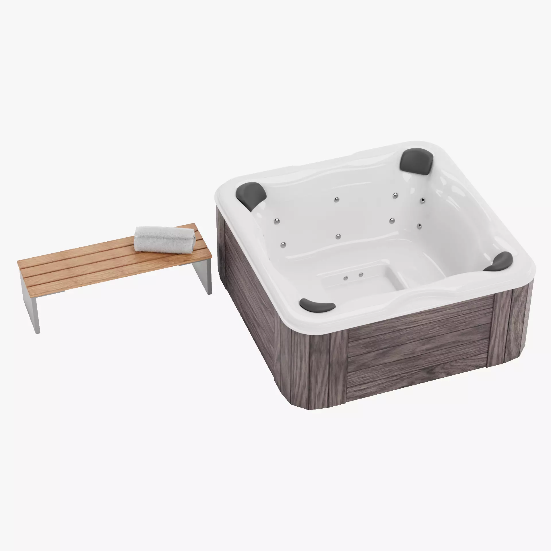 -Garden Setup V10- Low-poly 3D model_14