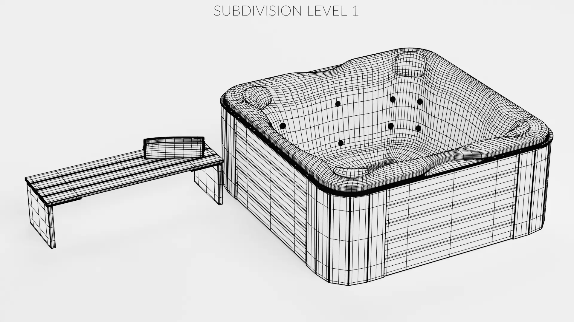 -Garden Setup V10- Low-poly 3D model_11