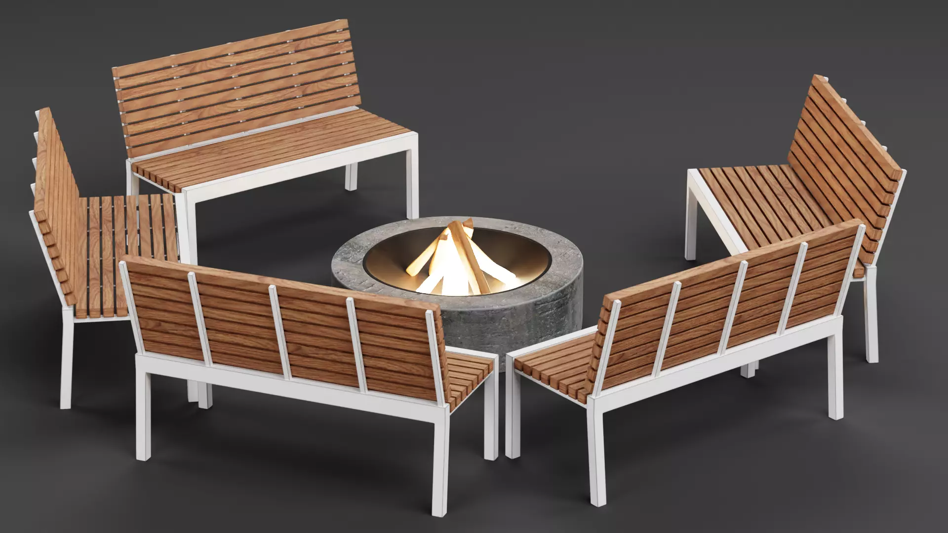 -Garden Setup v11- Low-poly 3D model_4