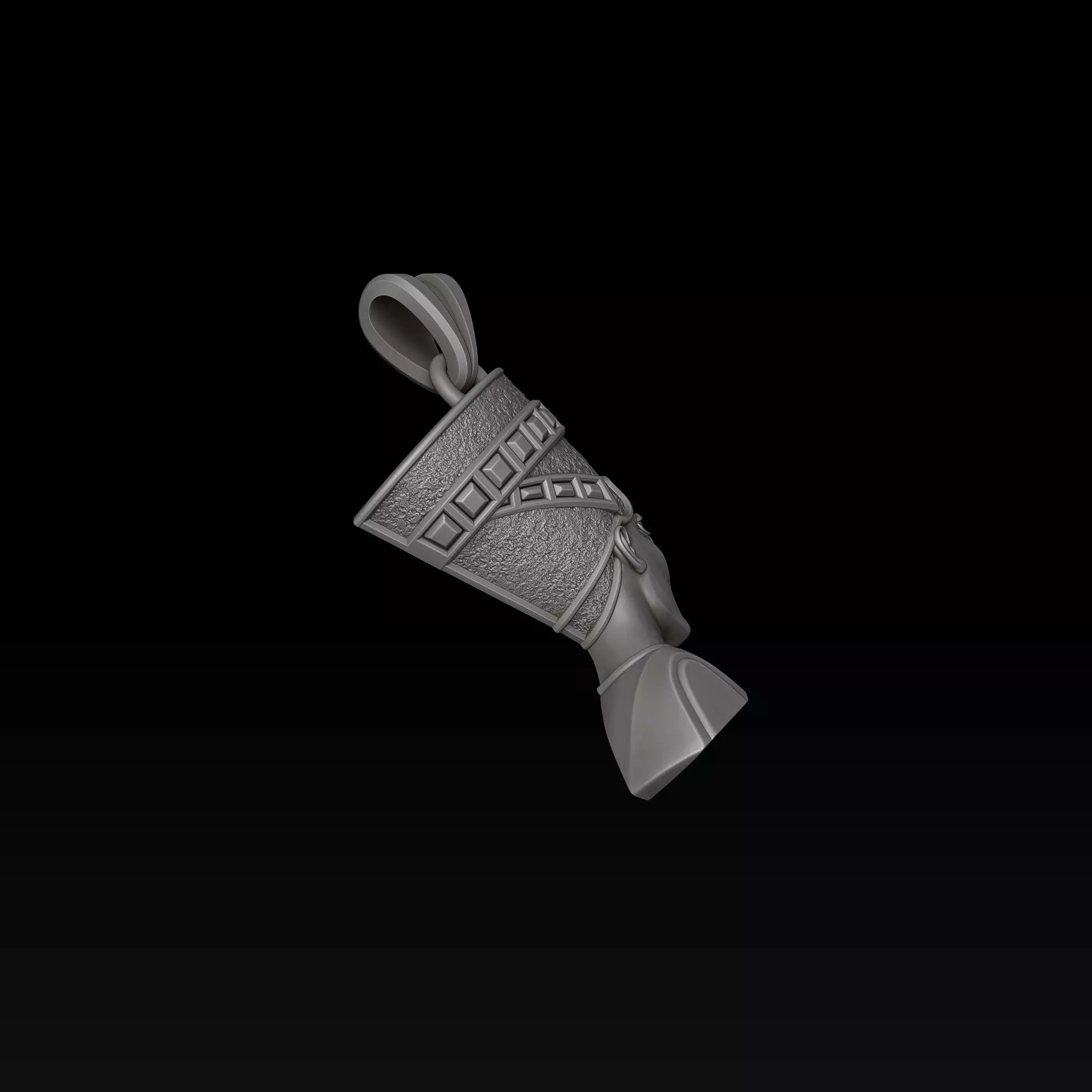 Nefertiti Pendant 3D print model_5