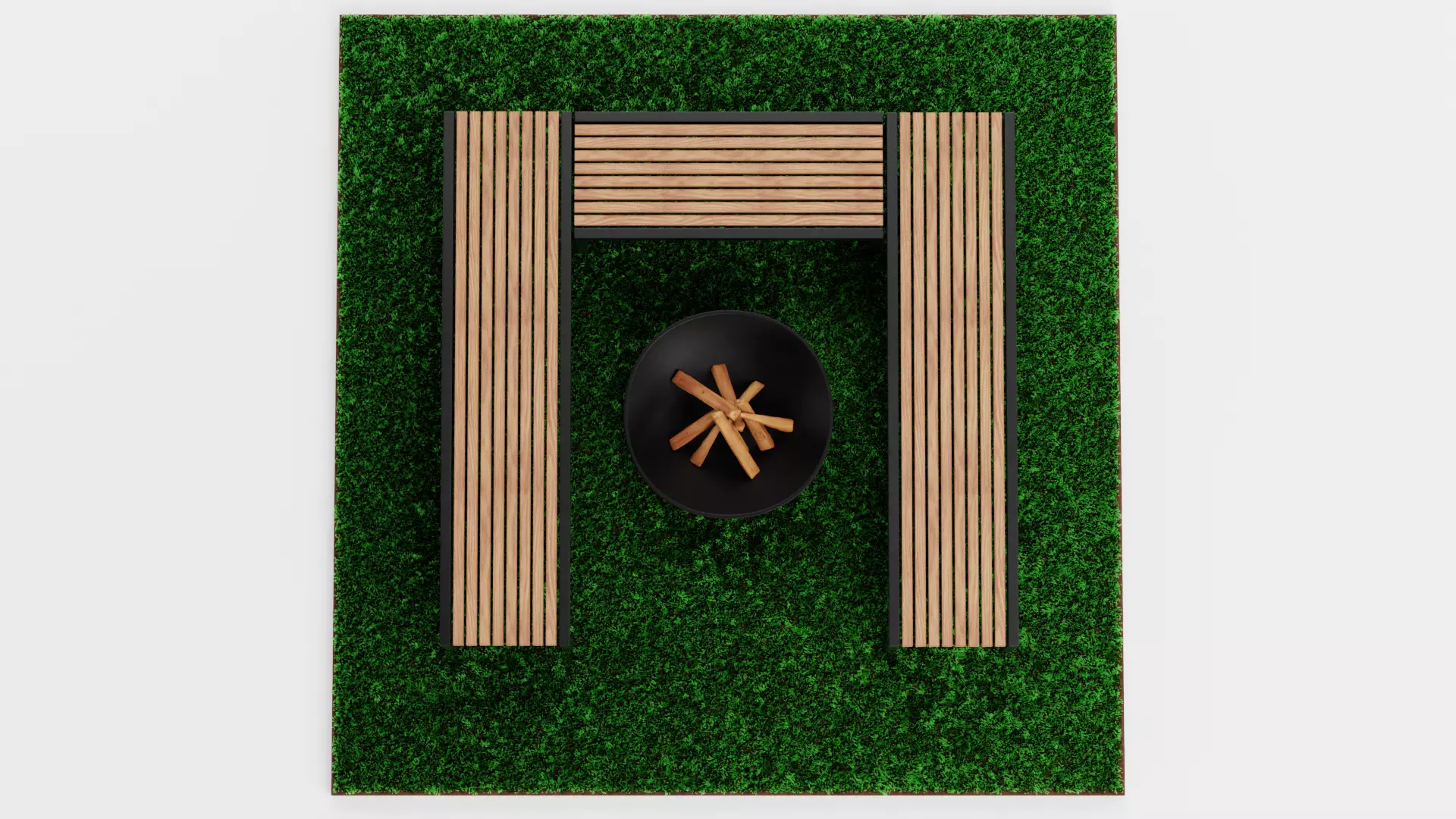 -Garden Setup V13- Low-poly 3D model_2