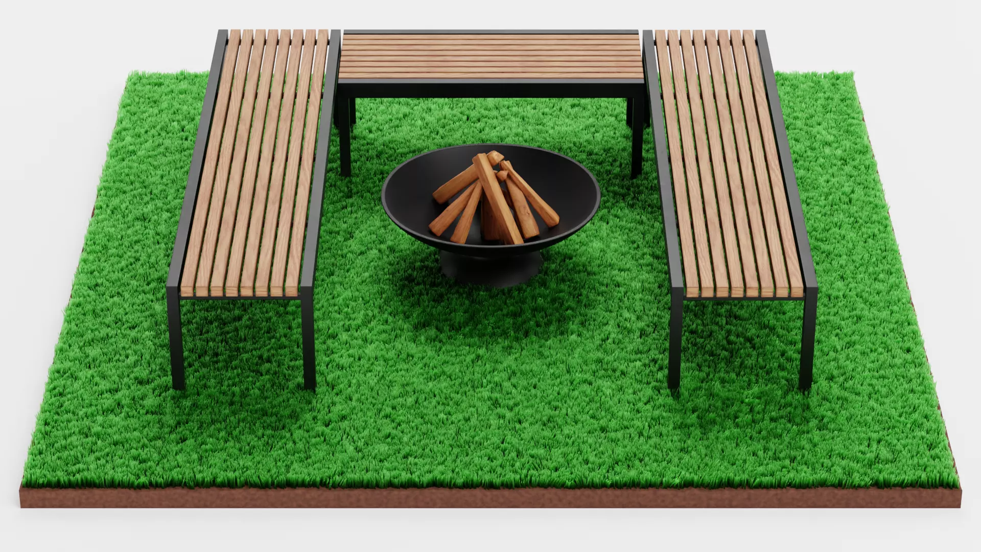 -Garden Setup V13- Low-poly 3D model_0