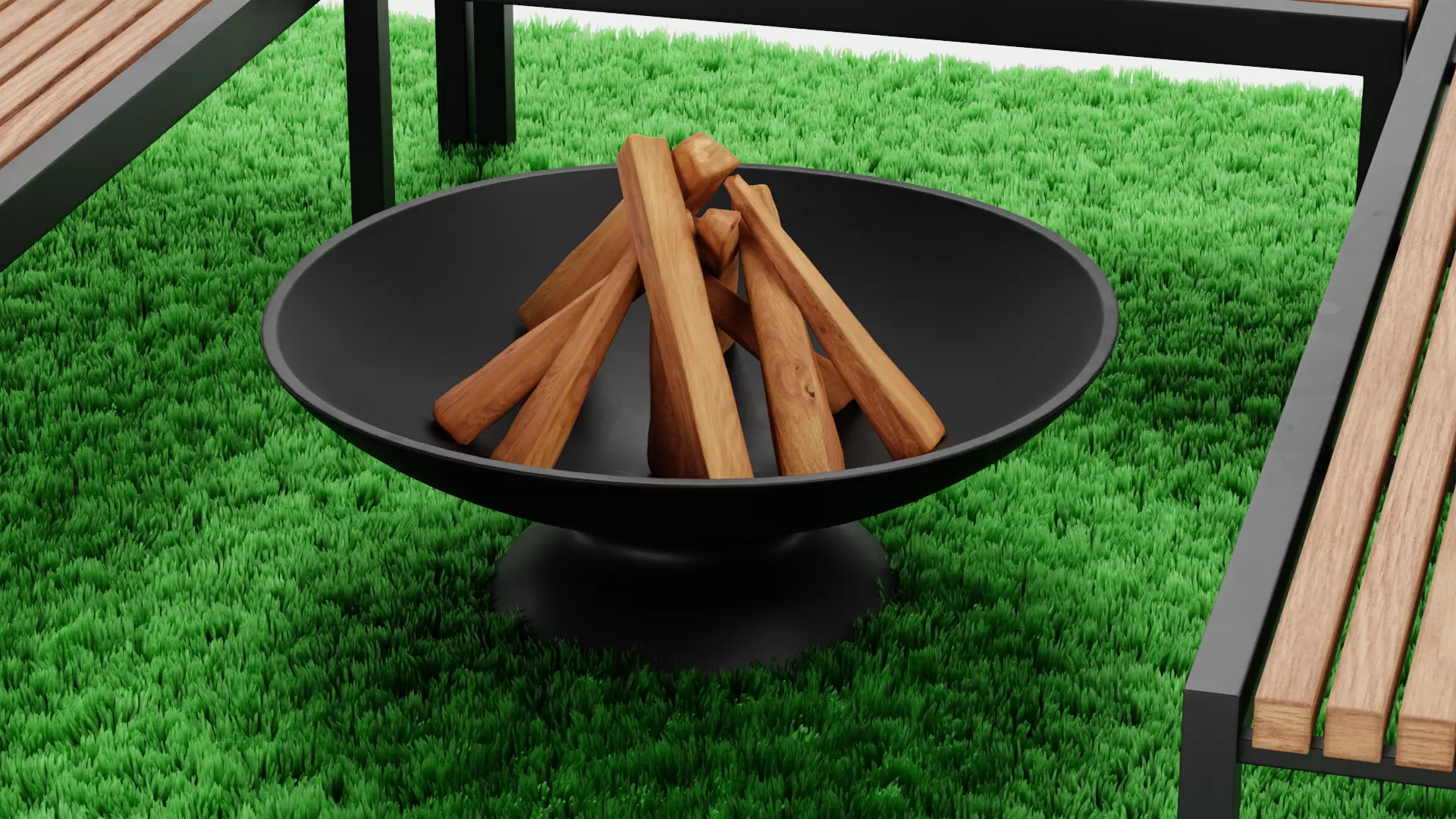-Garden Setup V13- Low-poly 3D model_6