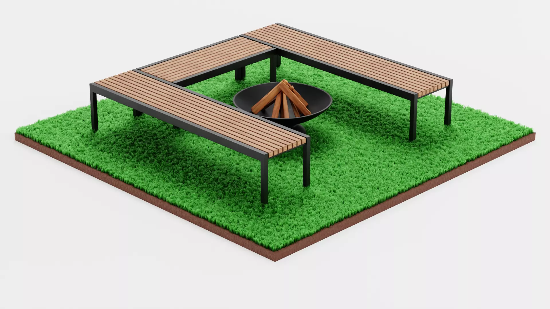 -Garden Setup V13- Low-poly 3D model_3