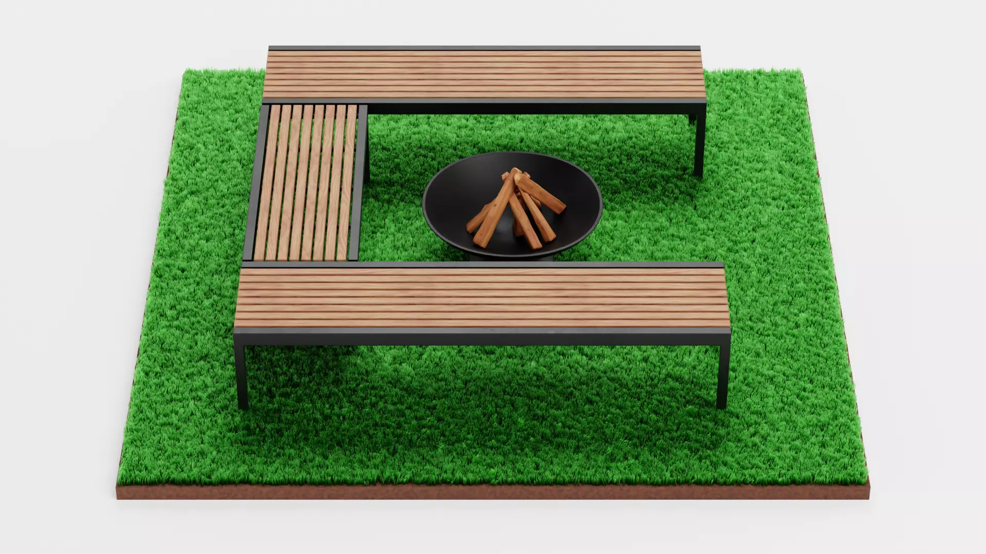 -Garden Setup V13- Low-poly 3D model_4