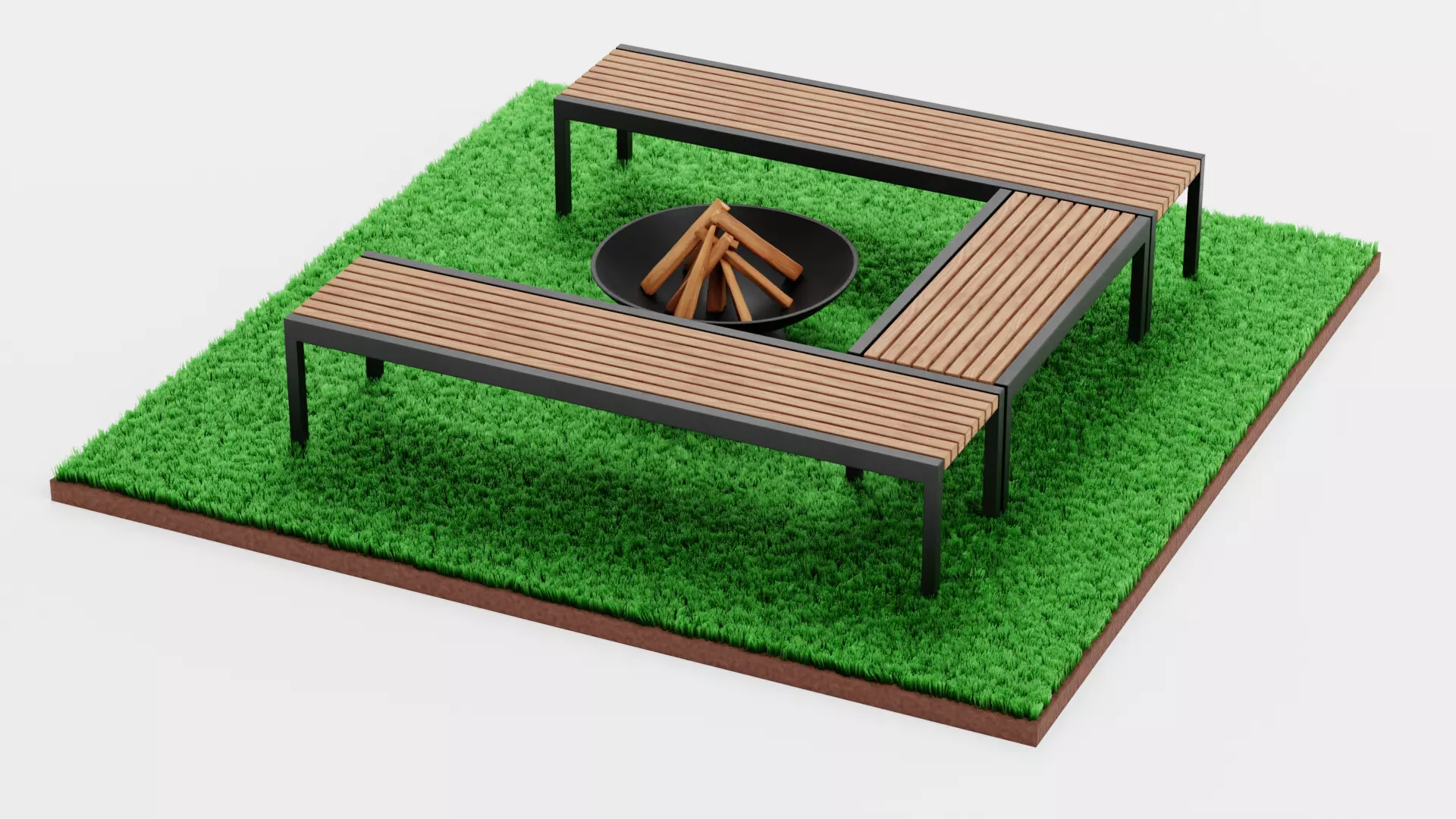 -Garden Setup V13- Low-poly 3D model_5