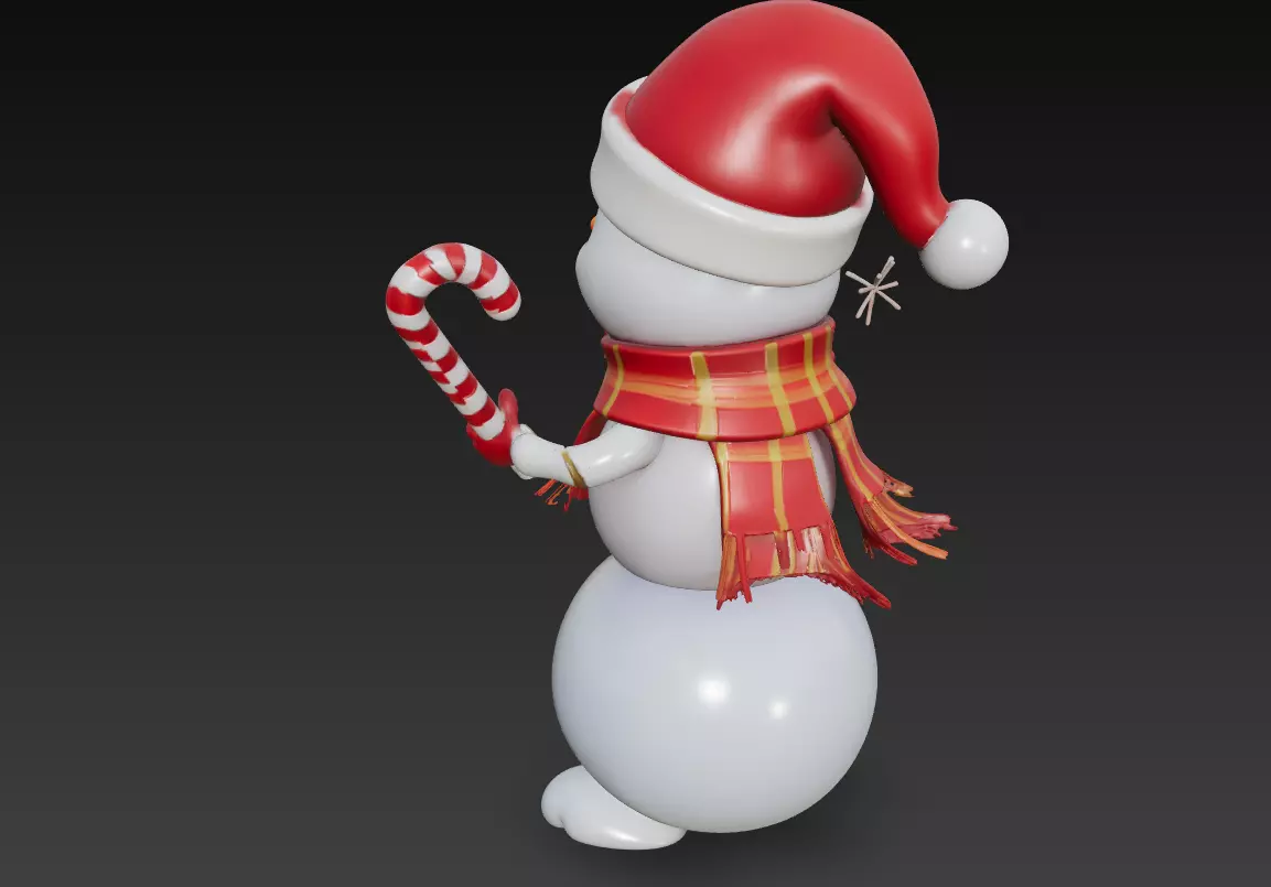 Jolly Snowman - Christmas Holiday 3D Model 3D print model_3