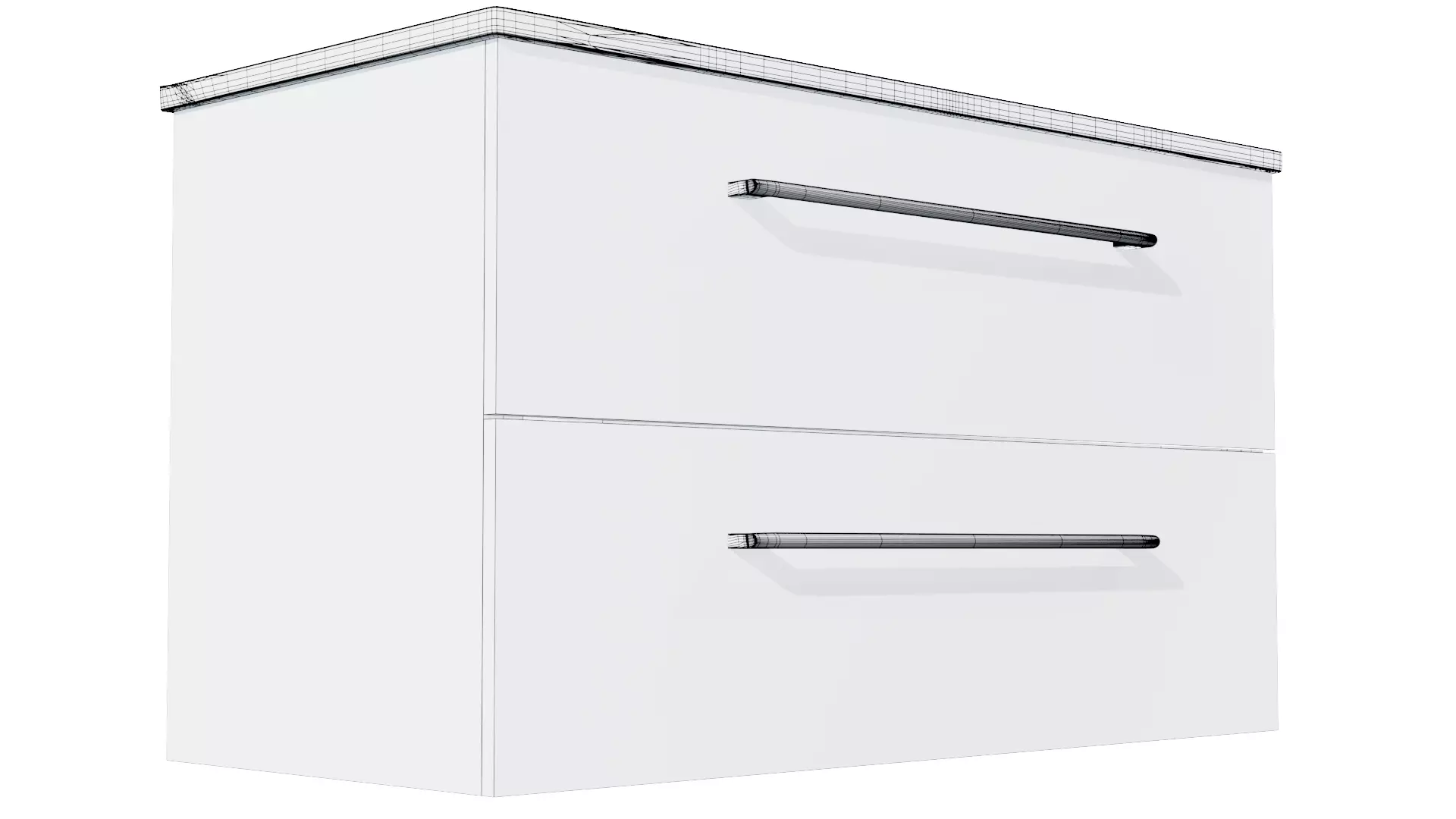 sink with cabinet Low-poly 3D model_11