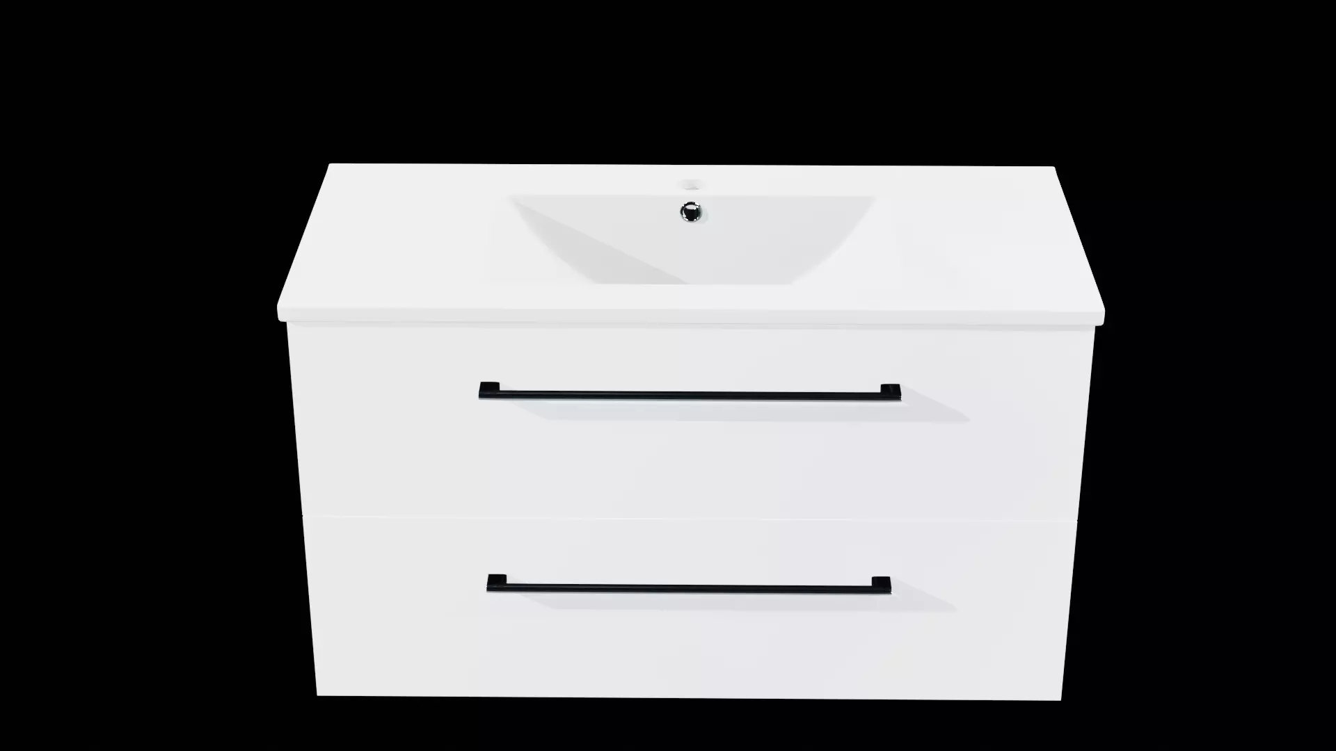 sink with cabinet Low-poly 3D model_5