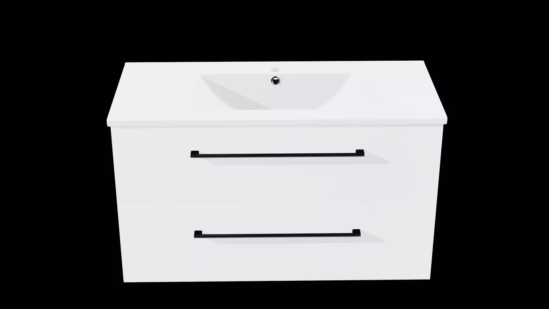 sink with cabinet Low-poly 3D model_2