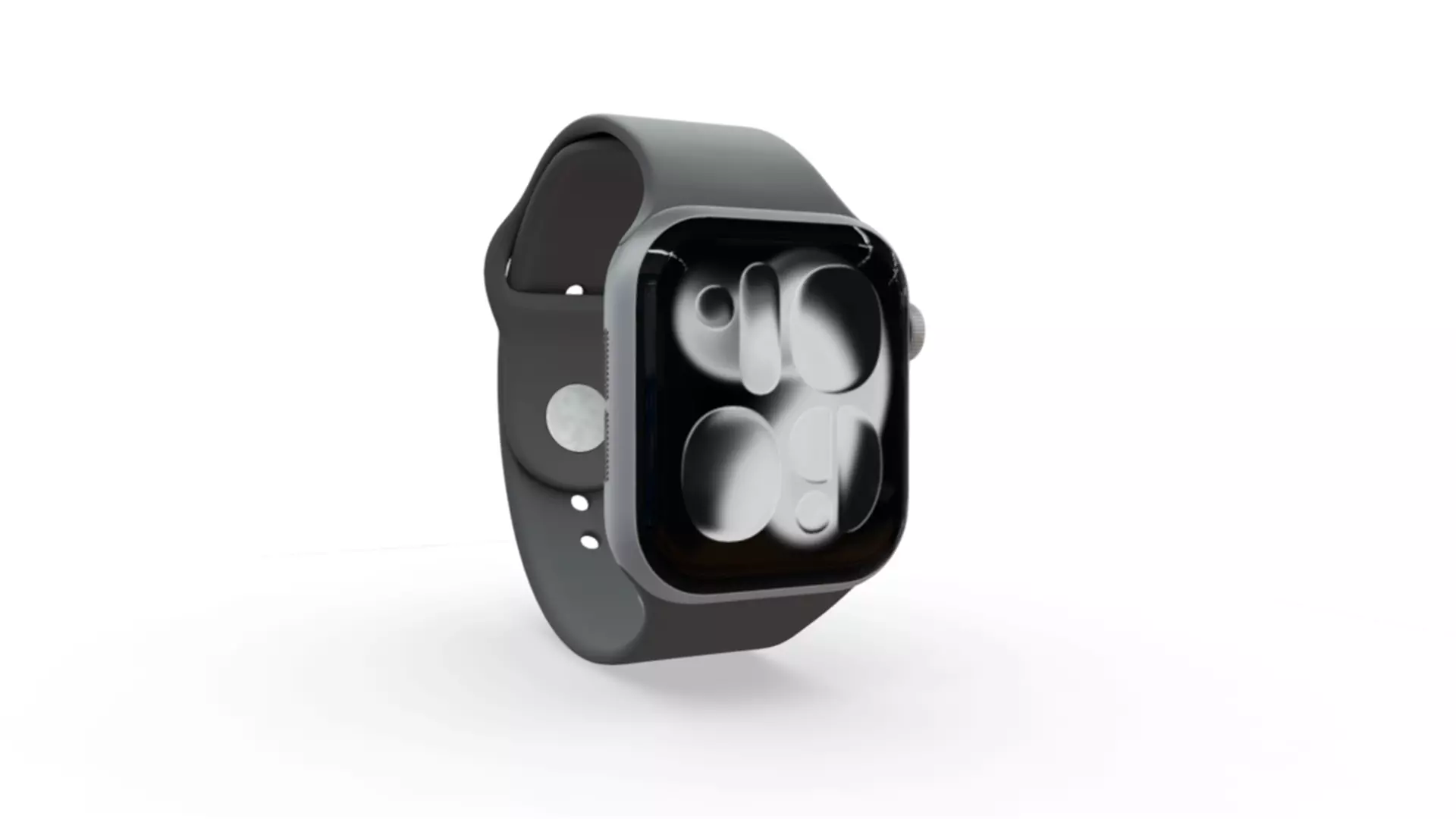 Apple Watch Series 11 Silver Aluminium 3D model_2