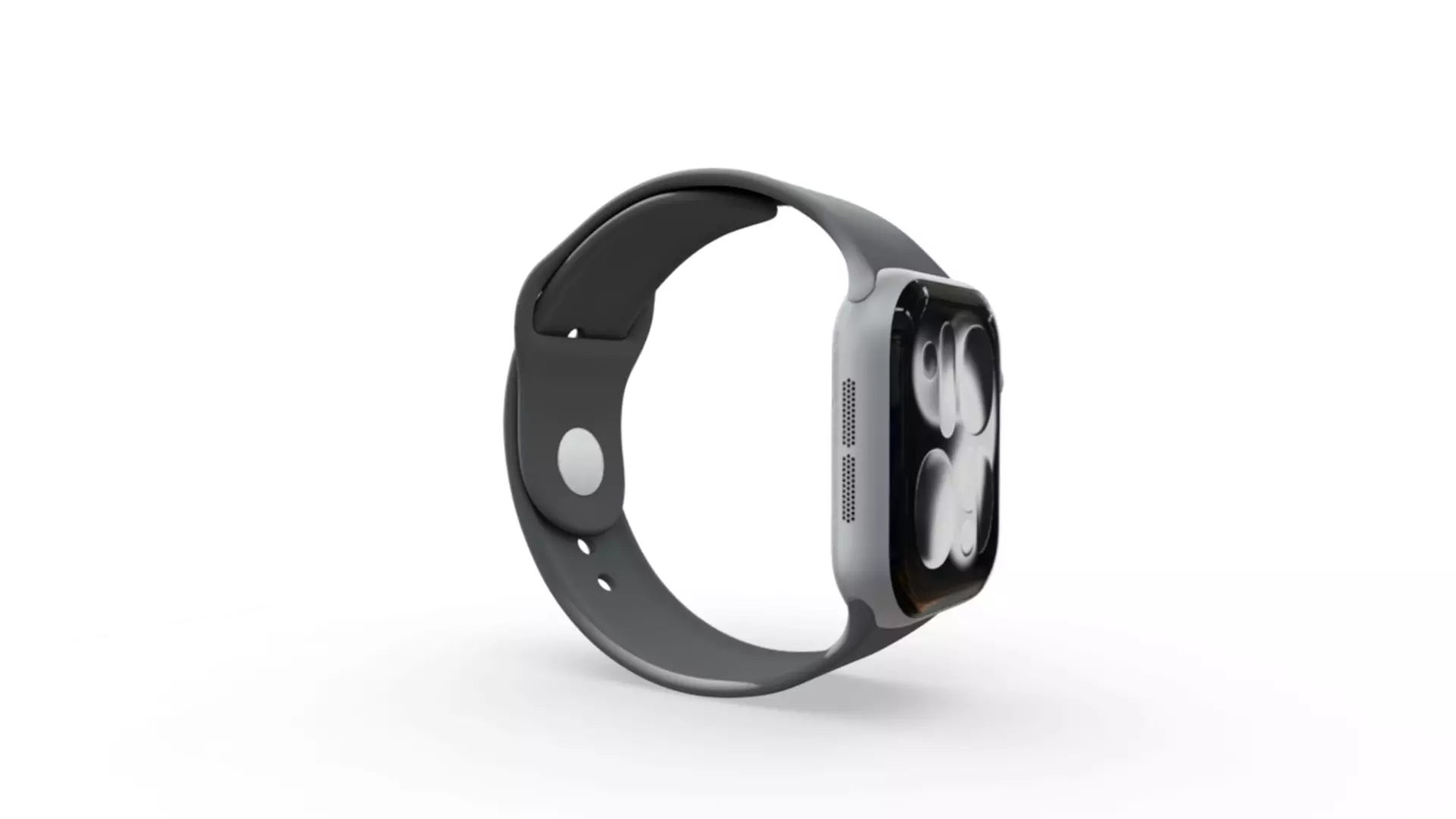 Apple Watch Series 11 Silver Aluminium 3D model_3