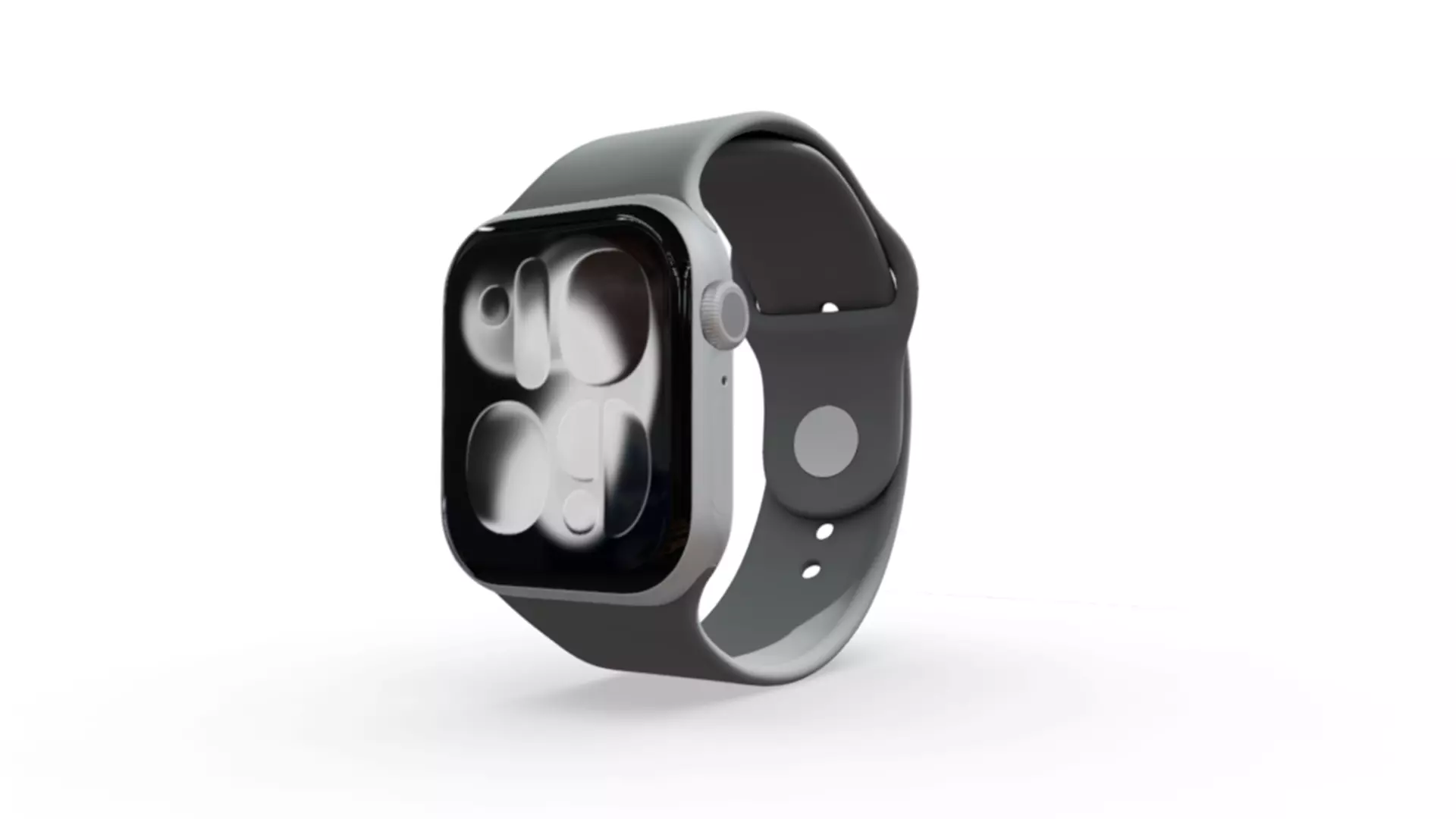 Apple Watch Series 11 Silver Aluminium 3D model_0