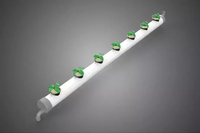 NFT HYDROPONIC PVC TUBE GROWING CHANNEL ROW MODULE NETPOT NETCUP