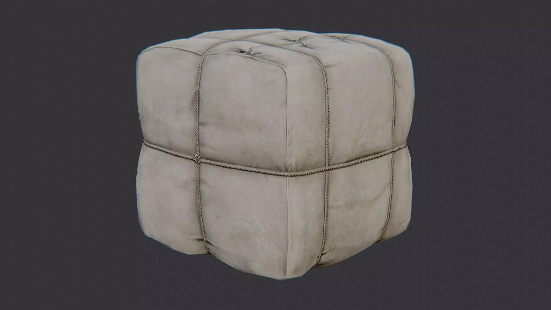 Lon Wool Block Low-poly 3D model_2