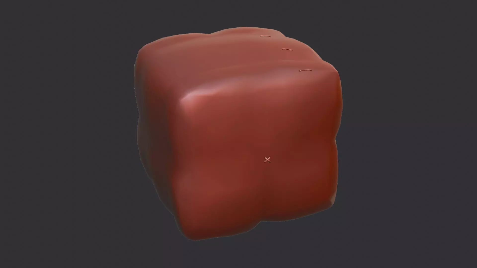 Lon Wool Block Low-poly 3D model_6