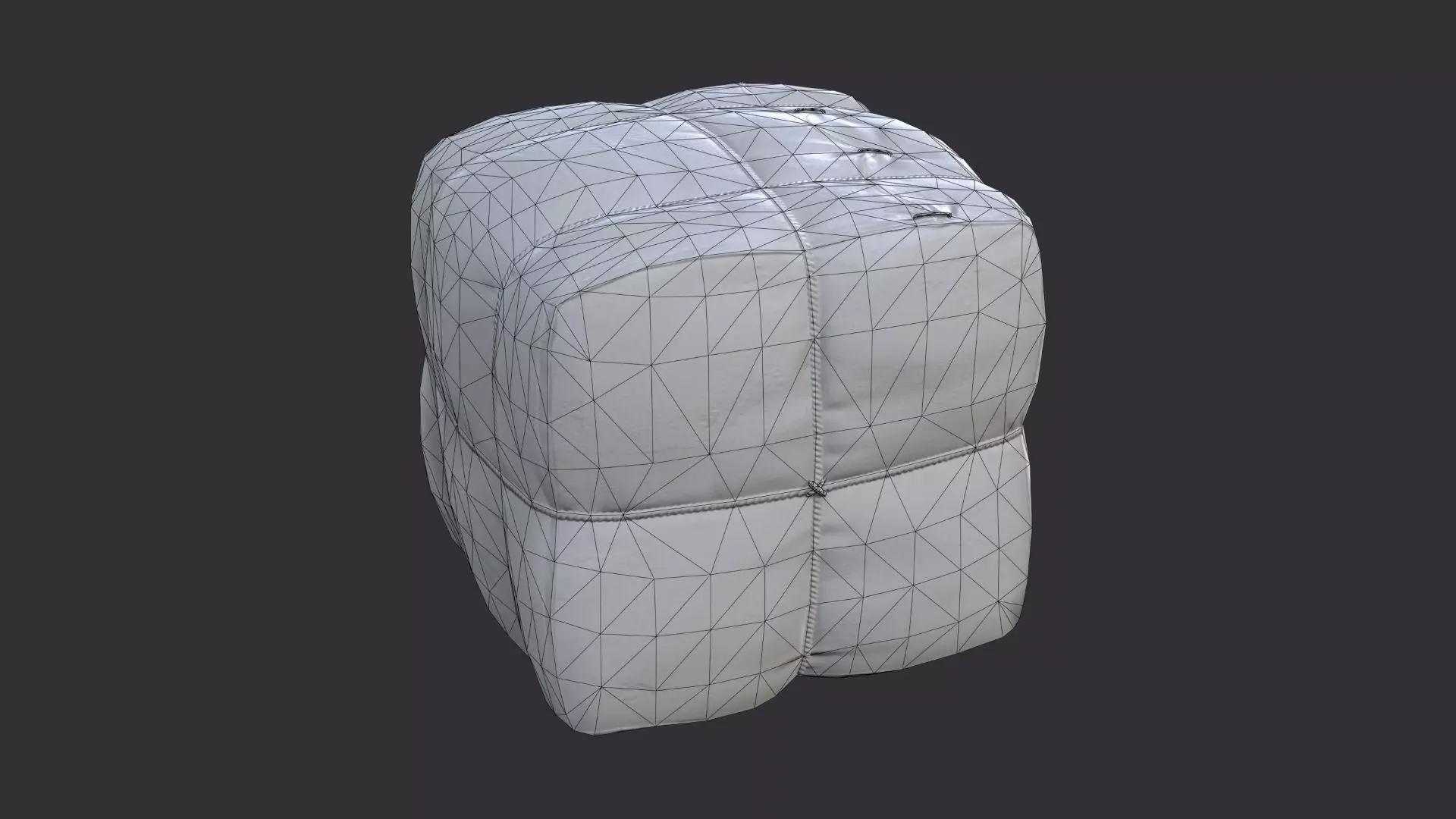 Lon Wool Block Low-poly 3D model_7