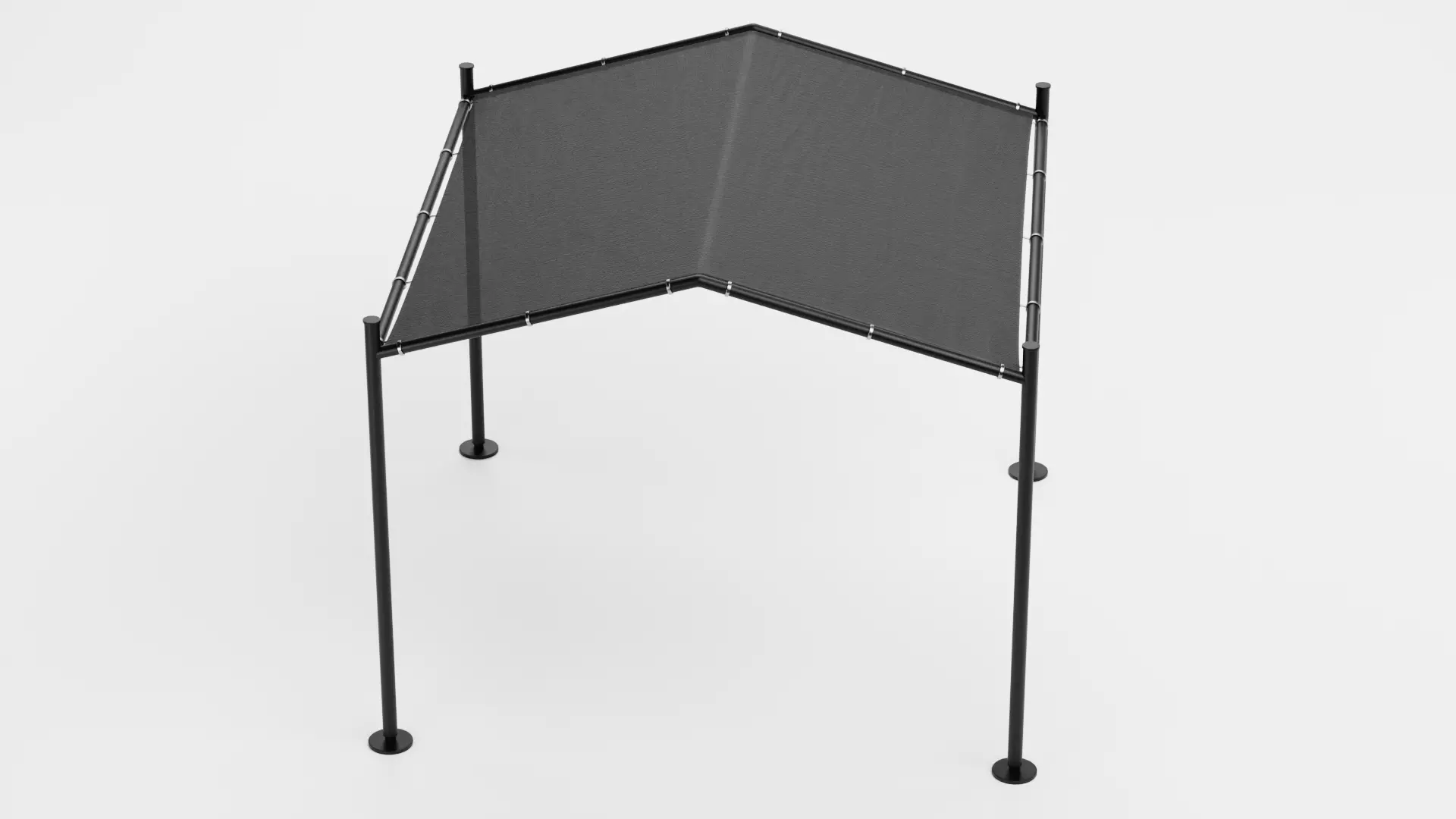 -Gazebo V1- Low-poly 3D model_4