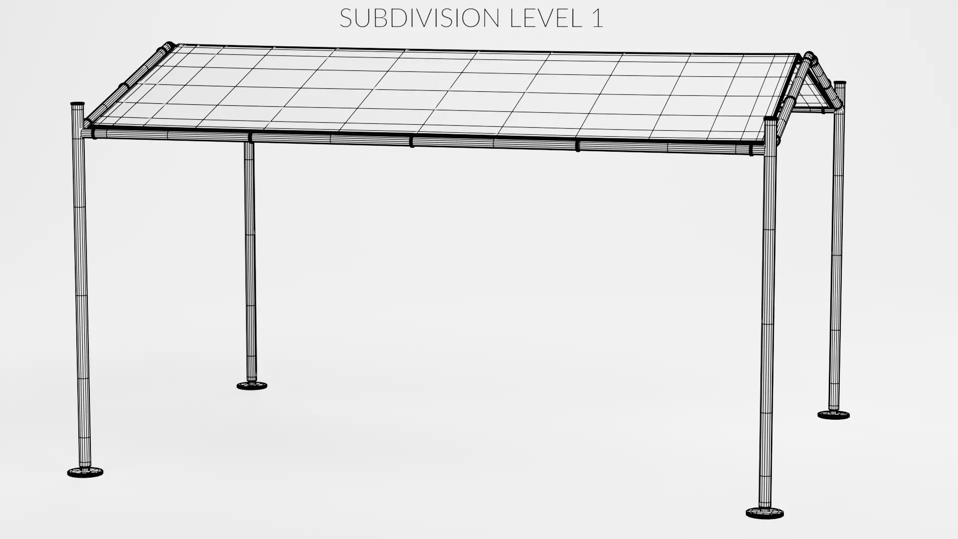 -Gazebo V2- Low-poly 3D model_9