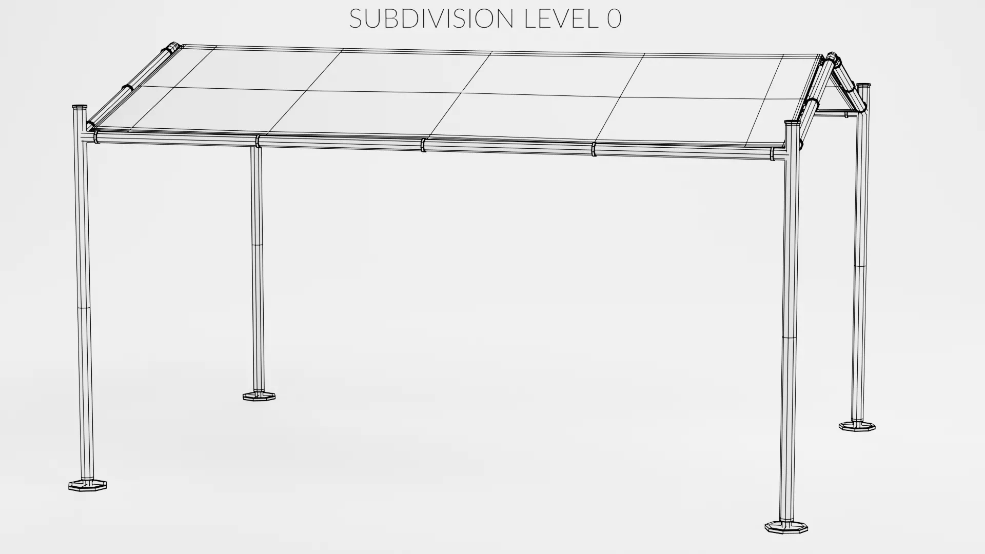 -Gazebo V2- Low-poly 3D model_8