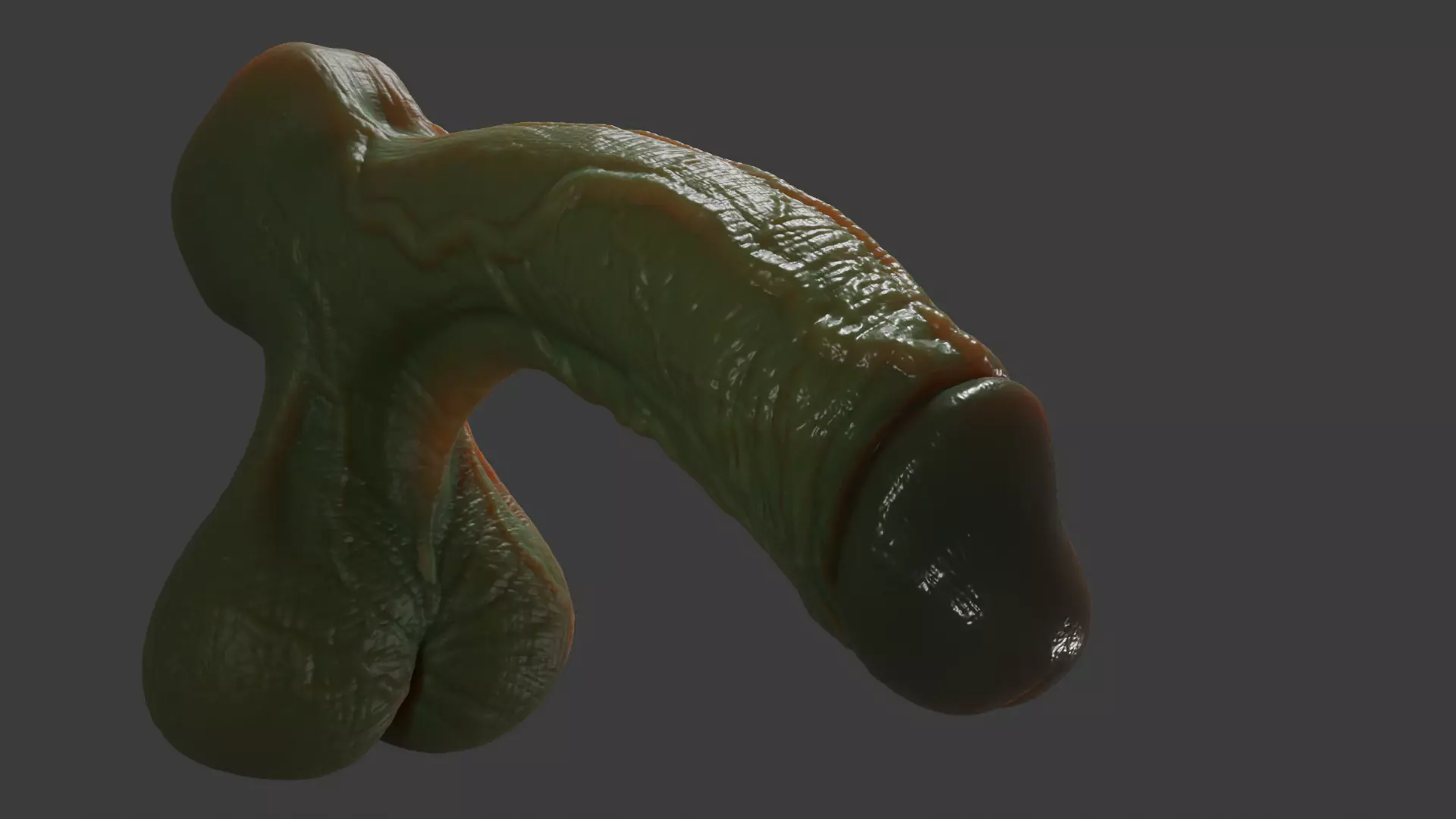 Fantasy Spooky Orc Penis Rigged Low-poly 3D model_6