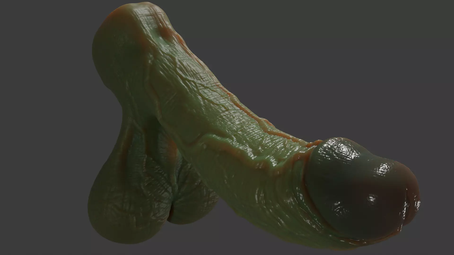 Fantasy Spooky Orc Penis Rigged Low-poly 3D model_8