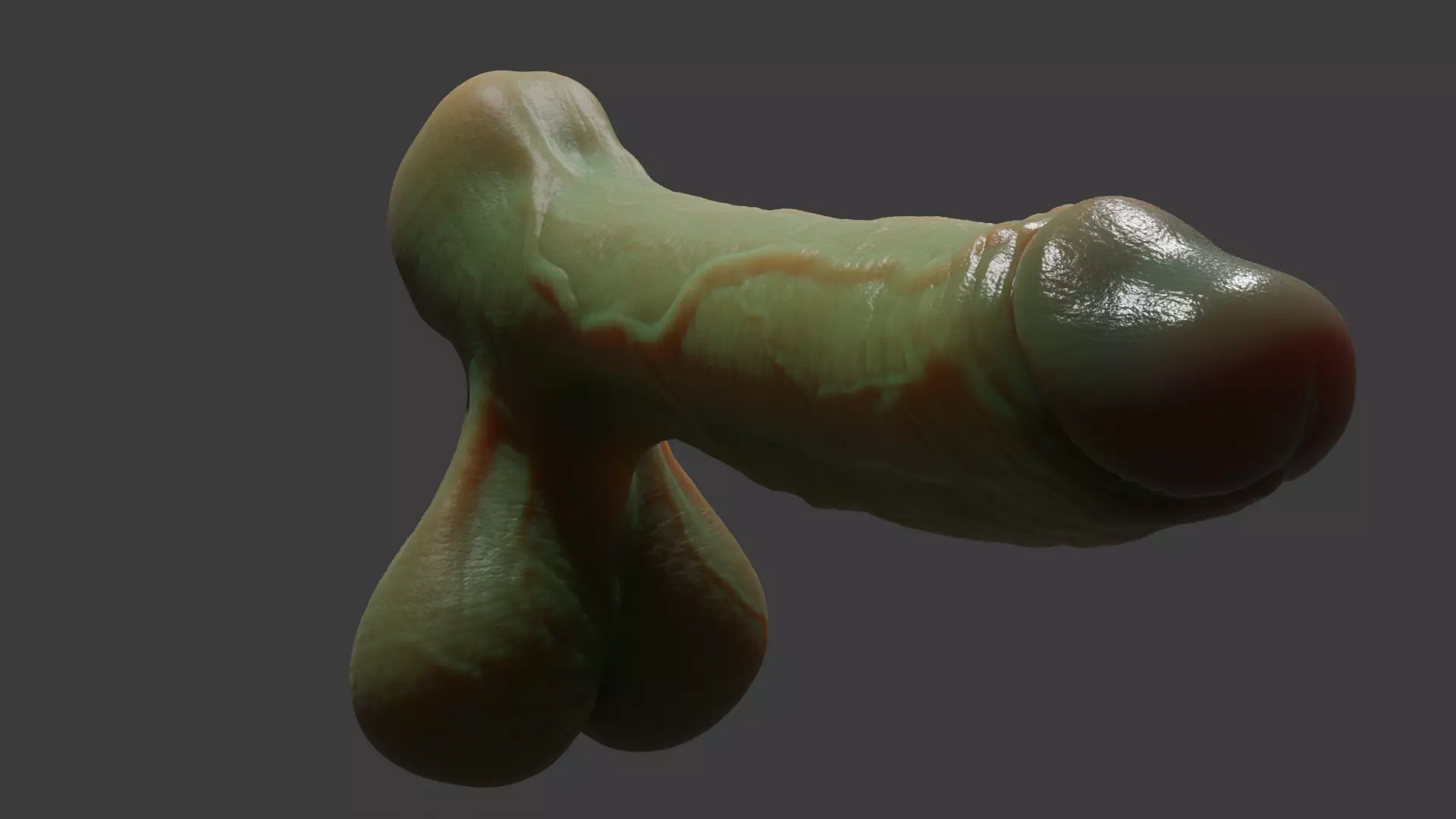Fantasy Spooky Orc Penis Rigged Low-poly 3D model_10