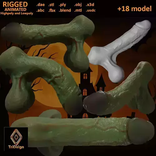 Fantasy Spooky Orc Penis Rigged