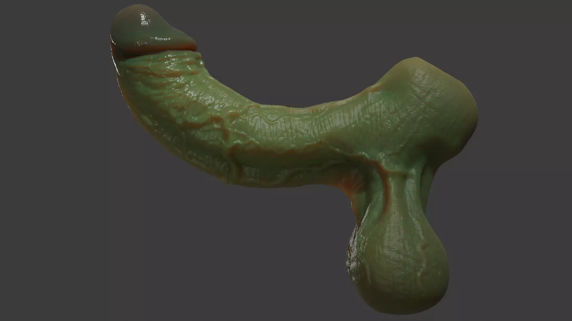 Fantasy Spooky Orc Penis Rigged Low-poly 3D model_5