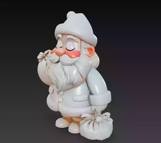 Classic Santa - Stylized Christmas 3D Model