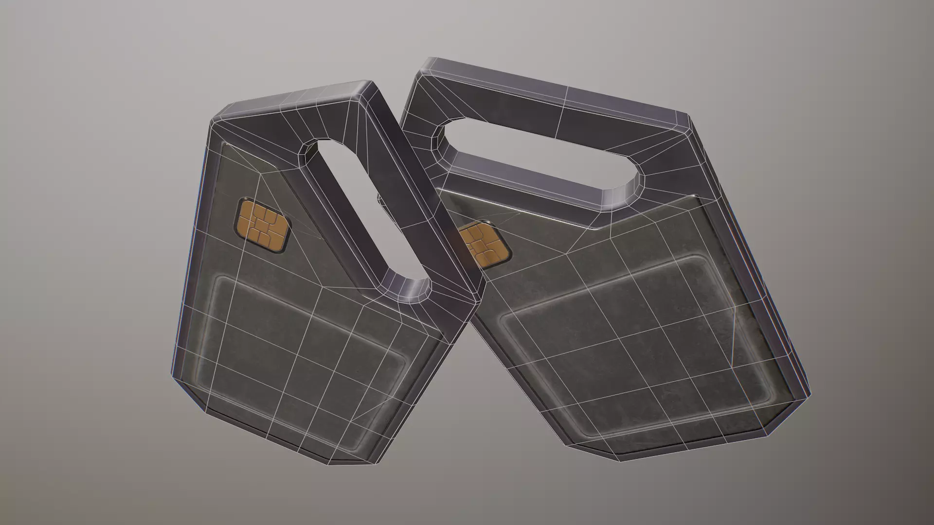 Sci-fi Tag Low-poly 3D model_22