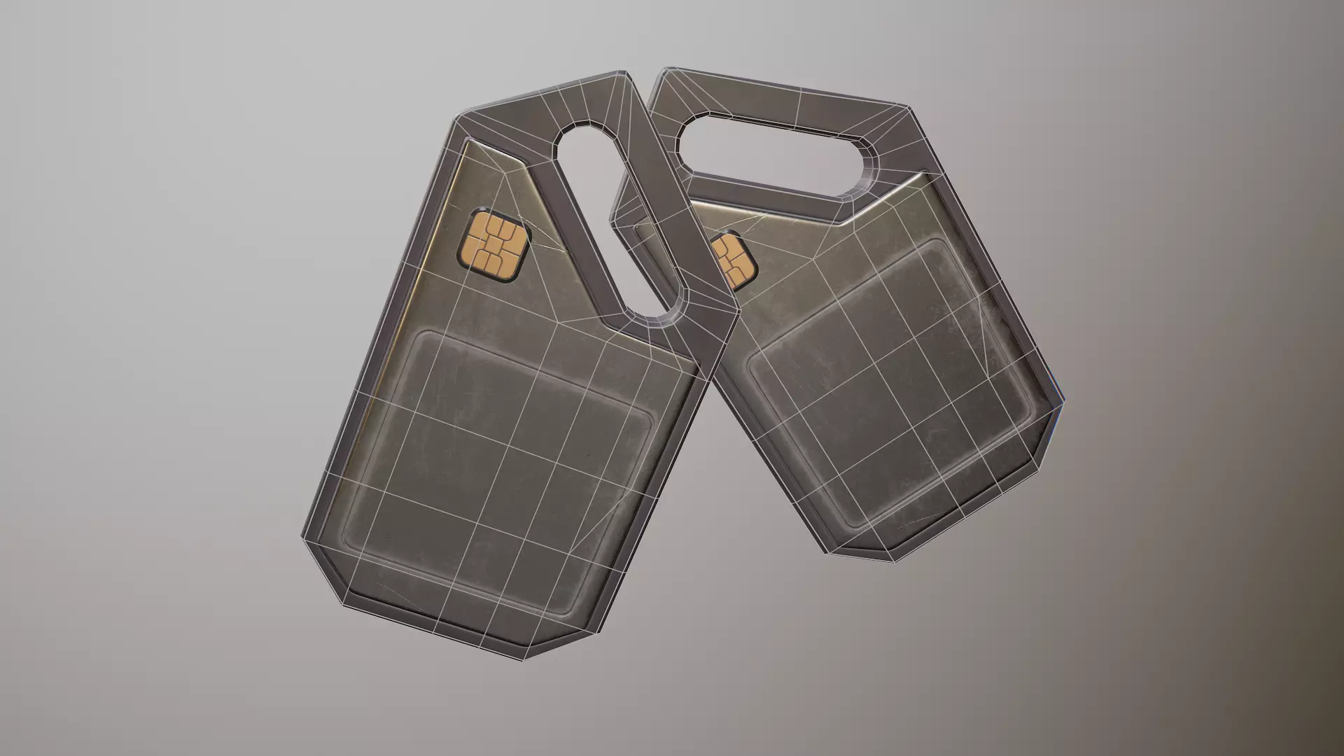 Sci-fi Tag Low-poly 3D model_18