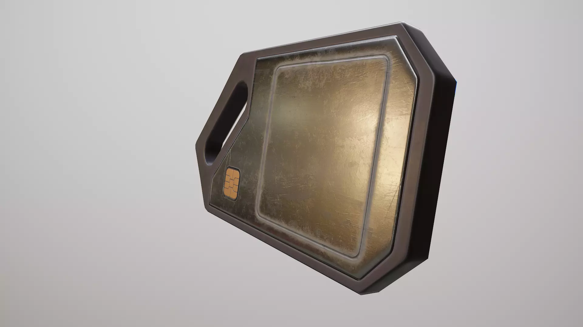 Sci-fi Tag Low-poly 3D model_4