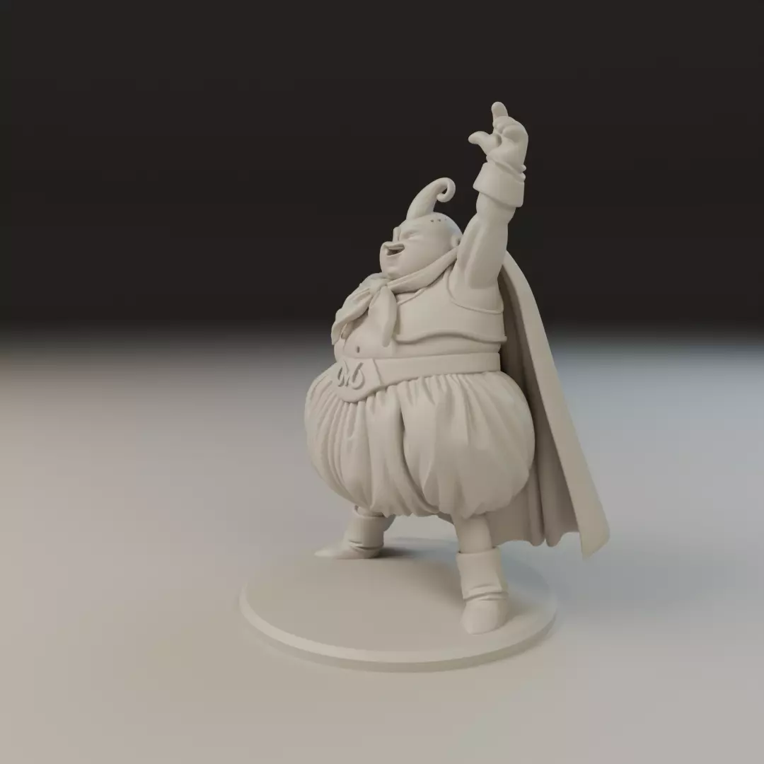 fat majin boo 3D print model_9