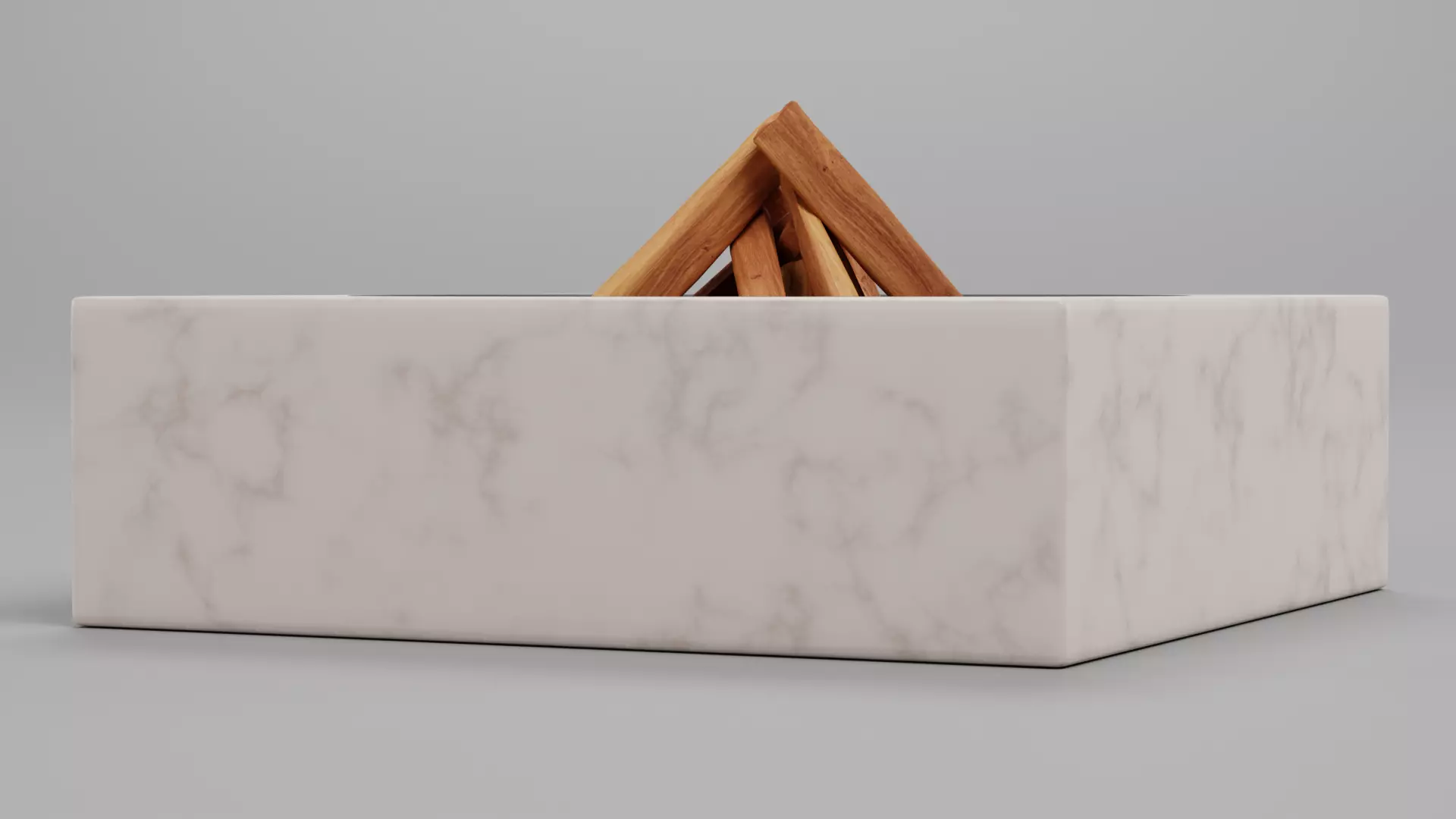 -Fire Pit V2- Low-poly 3D model_1