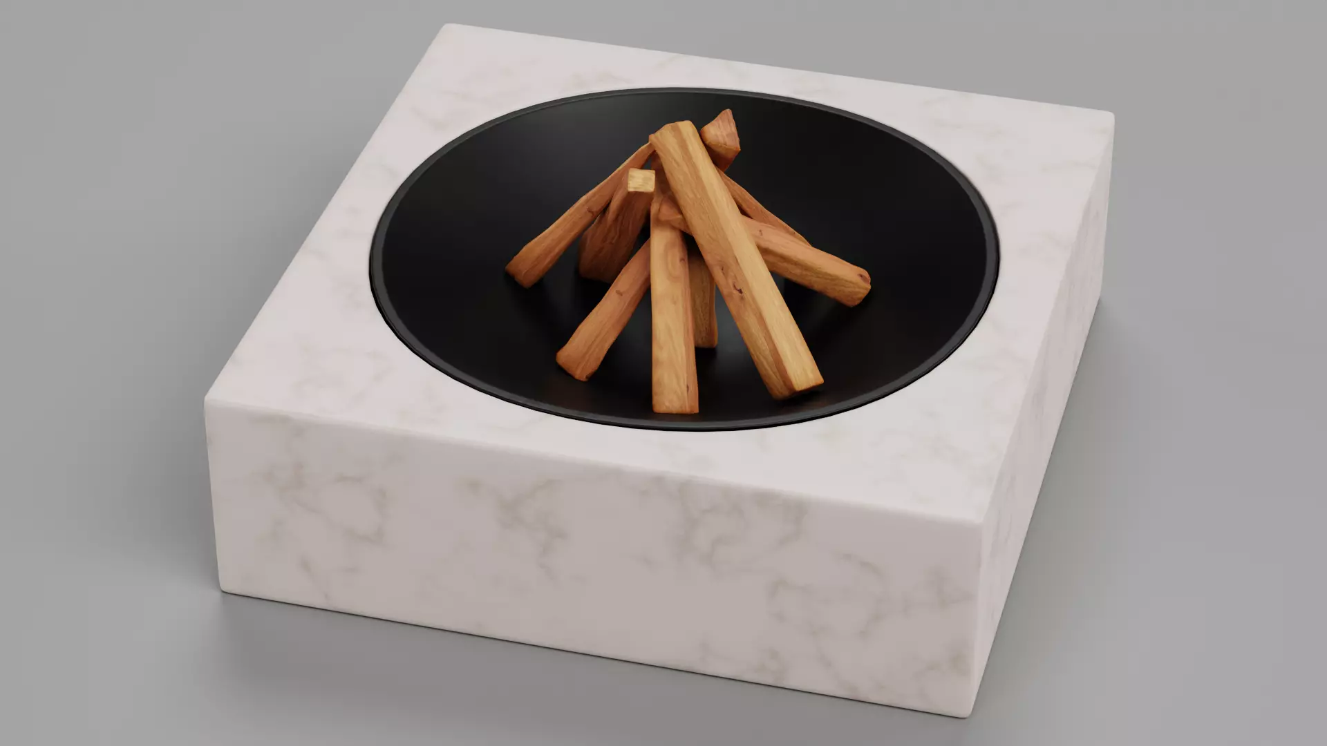 -Fire Pit V2- Low-poly 3D model_4