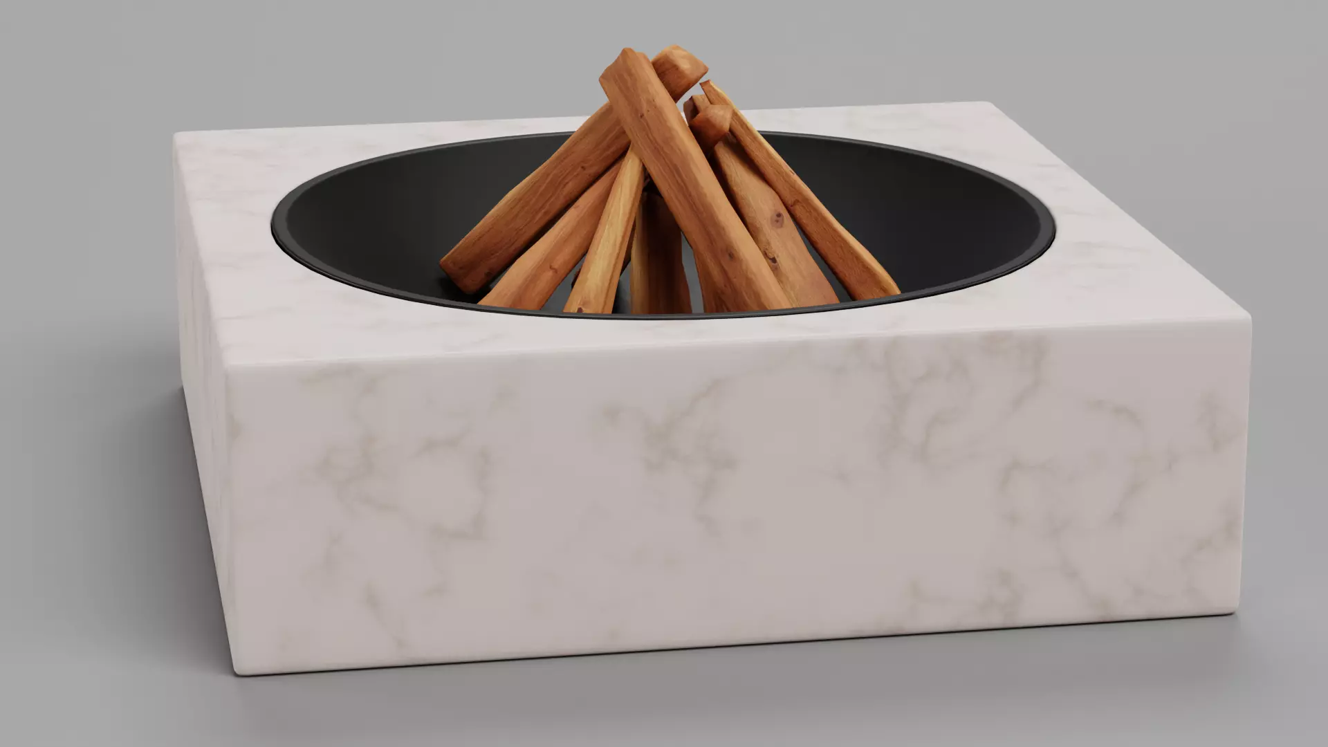 -Fire Pit V2- Low-poly 3D model_0