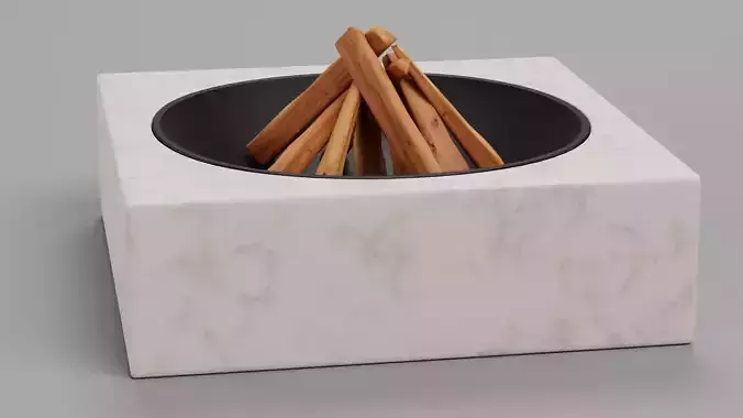 -Fire Pit V2- Low-poly 3D model